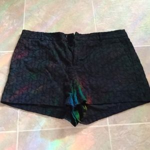 Black shorts - subtly embroidered size 10